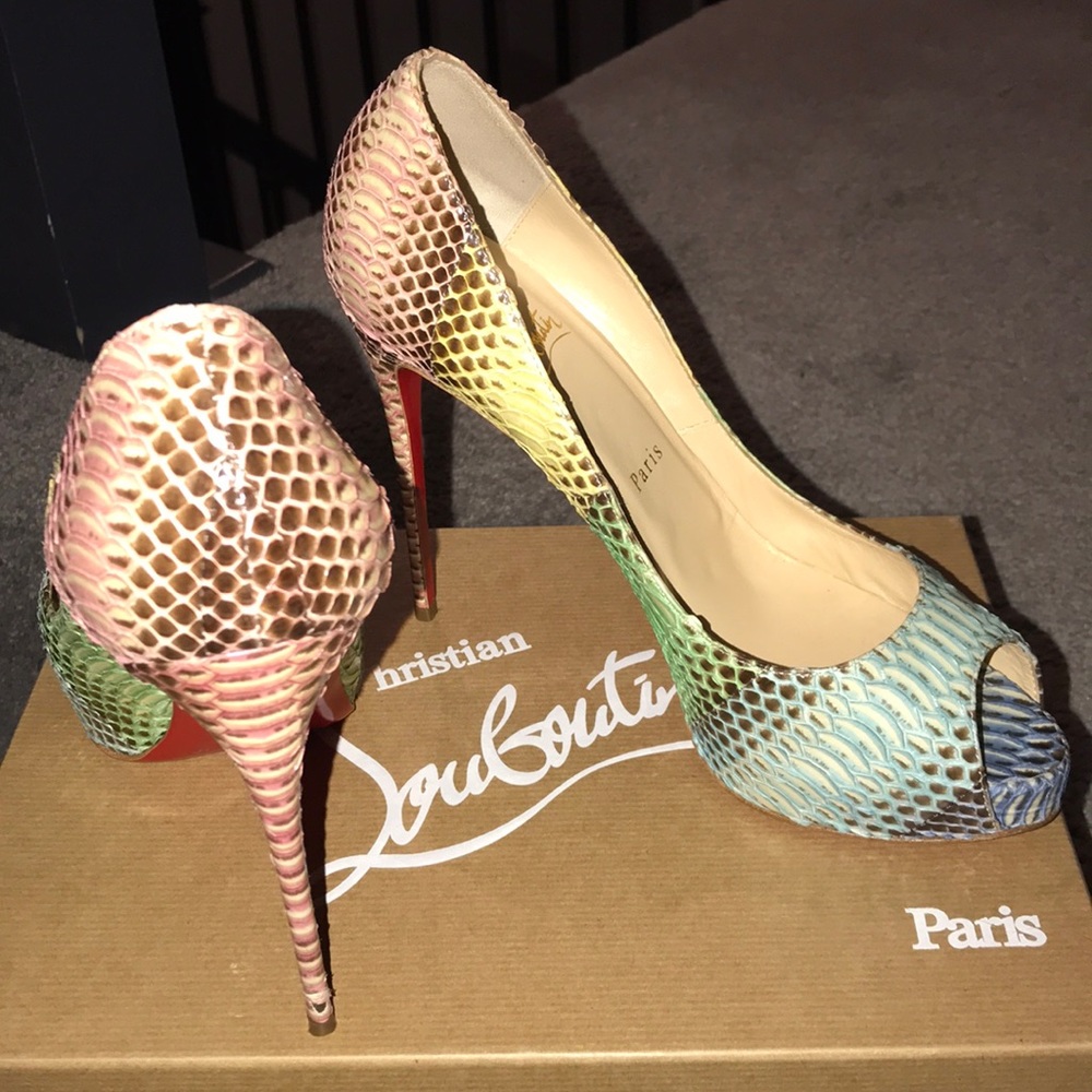 Multi Colored Python Christian Louboutin Pumps - image 1